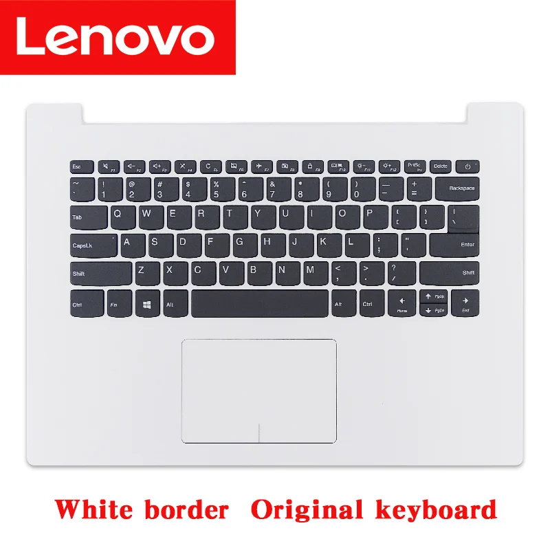 Lenovo Ideapad 320-14ISK 320-14IAP 320-14IKB orijinal dizüstü klavye avuç içi dayanağı touch pad ile 5CB0N82374 5CB0N82229
