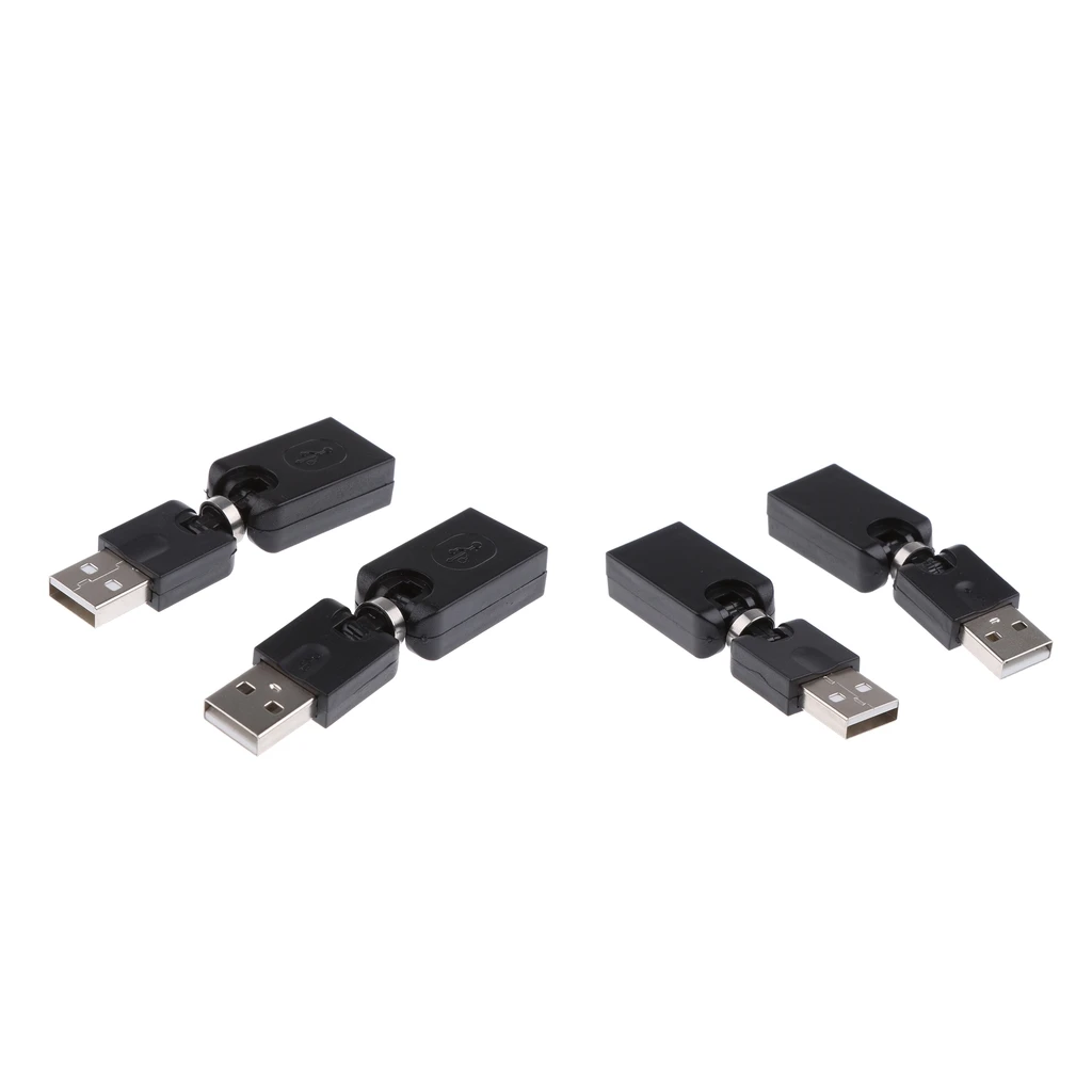 4 шт. usb type-A Мужской и Женский 360 Вращающийся удлинитель конвертер