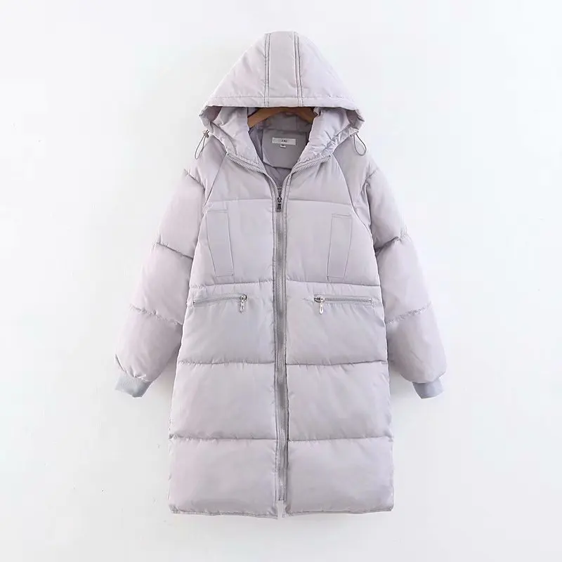 

Mid-length down Coat Women's 2018 Winter New Style Loose-Fit Versatile Cotton-padded Clothes Hooded Thick Korean-style Students