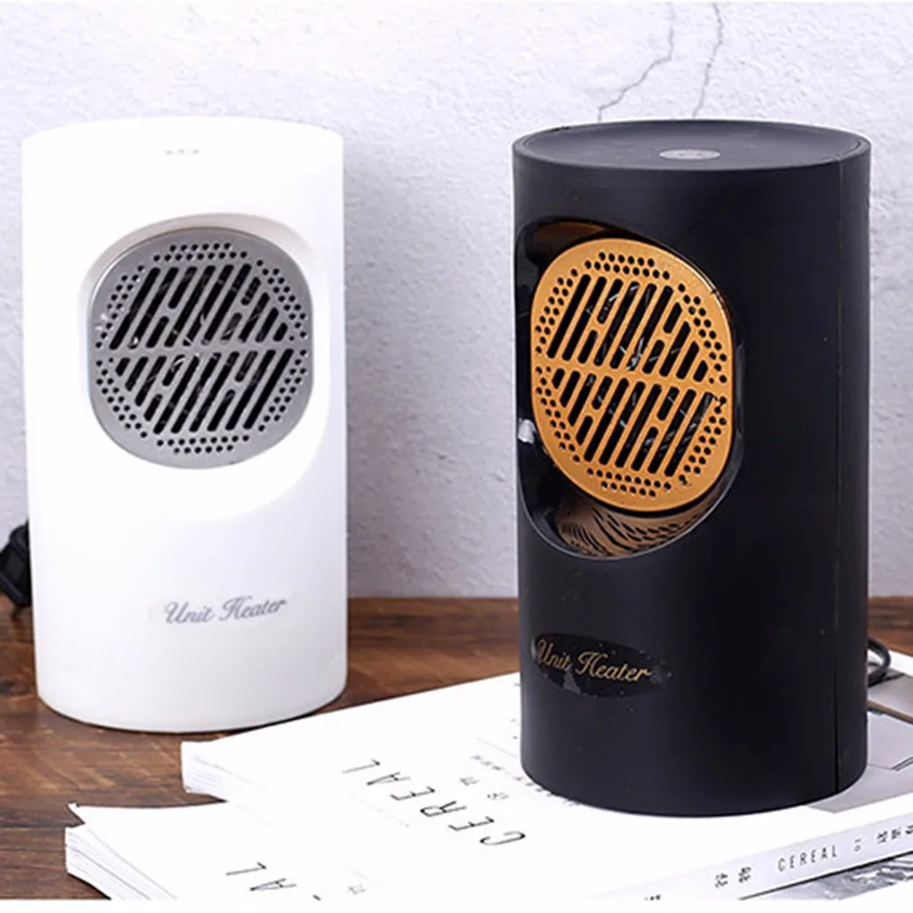 Portable Mini Heater Oscillating Fan with Over-Heating Tip-Over Protection Winter Space Warmer for Indoor Heating Camping