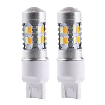 

1 Pair HIGH QUALITY Super Bright Dual-Color White & Amber Switchback 20-SMD-5630 LED Bulbs Turn Signal Light