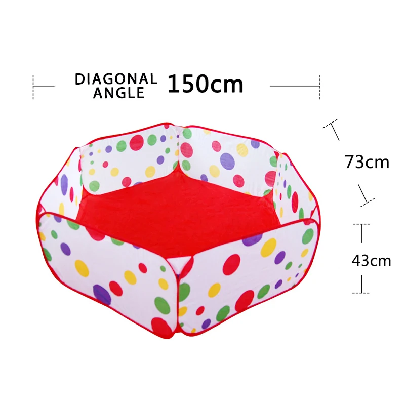 Сухой бассейн для детей младенческой мяч ямы круглый складной мяч бассейн океан мяч игрушечный манеж моющийся складной забор декор комнаты - Цвет: WJ3725C