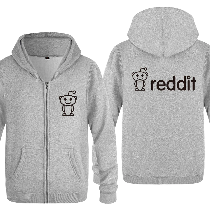 HUIY HET Милый Reddit инопланетяне толстовки, новинка Для мужчин Для мужчин s с капюшоном и застежкой-молнией Флисовые толстовки кардиганы - Цвет: HUIY HET