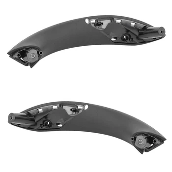 

Sedan Inner Door Panel Handle Car Pull Trim Cover for BMW 3 Series F30 Black