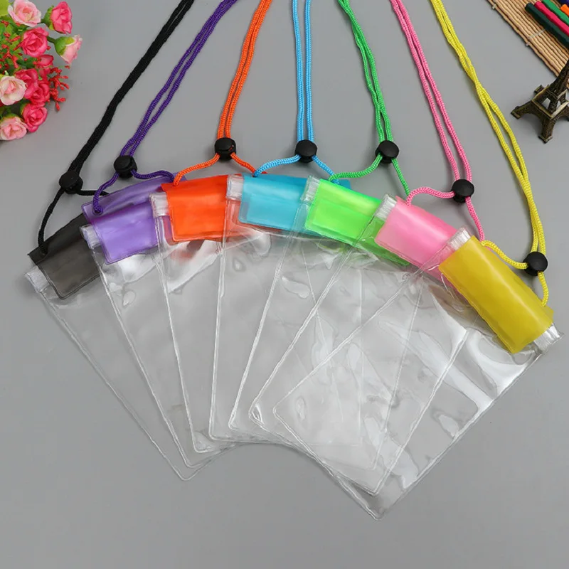 

Waterproof Cellphone Bag Transparent-Touch Screen Velcro PVC Three Layer Waterproof Cover Swimming Rafting Bubble Hot Spring Cus