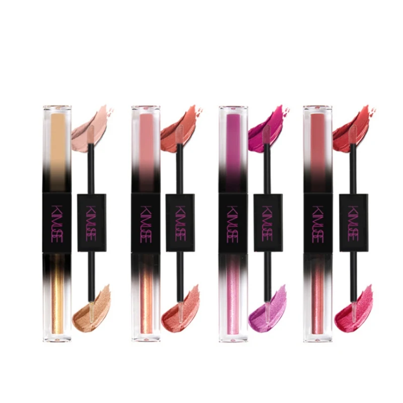 Colorful Eye Shadow Lip Glaze Makeup Set Double-end Lip Eye Dual-use Cosmetics Makeup Kit