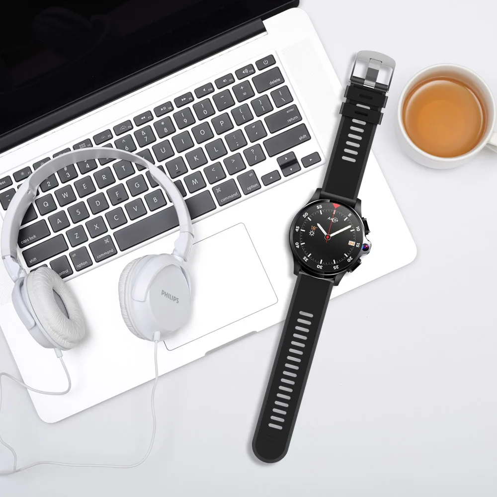 Смарт часы Allcall Awatch GT 1 6 дюйма TFT IPS BT4.0 Face ID двойная камера 3 ГБ 32 аккумулятор 1260 мАч