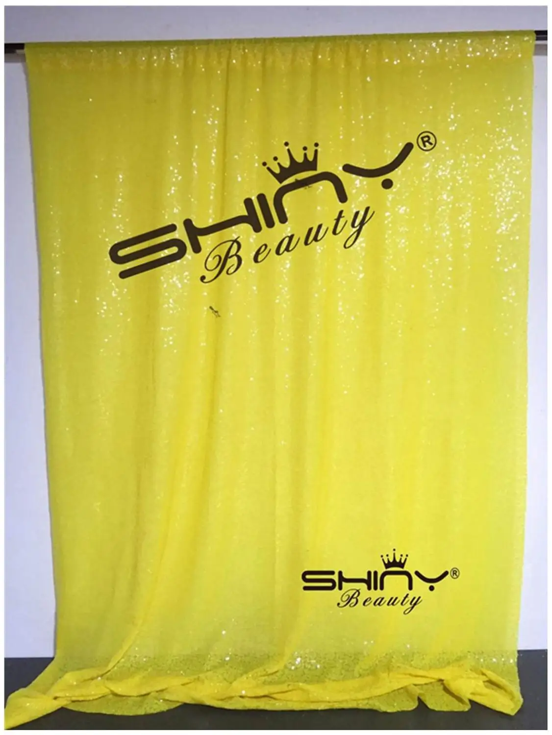 Yellow Shinybeauty день рождения занавес Винный Цвет Бордовый украшения задний план блесток фон для Photos-M190727 - Цвет: Yellow