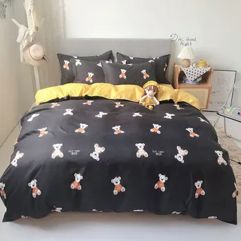 

Children's bed cartoon quilt supplies spring summer autumn winter sanding four-piece student dormitory three-piece set
