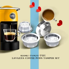 Lavazza-filtro de café reutilizable de acero inoxidable para máquina Lavazza, cápsula de café con gotero