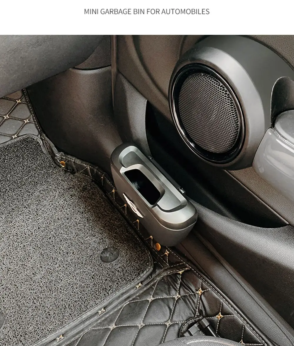 Distributeur de poubelle suspendu int&eacute;rieur de voiture modifi&eacute; Mini Cooper S JCW R55 R56 R60 F54 F55 F60 accessoires voiture