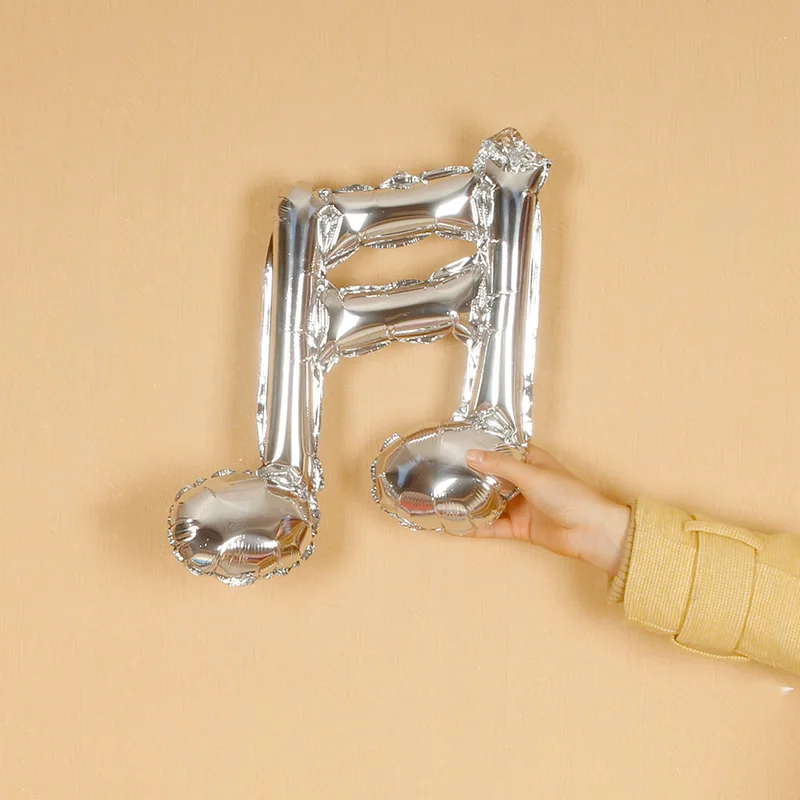 10pcs Large Colorful Music Notes Foil Balloon High School Party Festa Birthday Musical Notes Foil BALLOONS Event Party Supplies - Цвет: 3