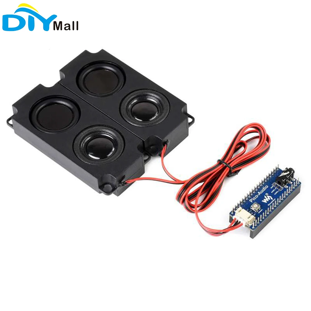 

Waveshare Audio Expansion Module for Raspberry Pi Pico Wide Range Audio Sampling Rate Output Headphones and Speakers