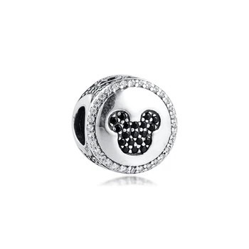 

Genuine 925 Sterling Silver Sparkling Icons Charm Fits Pandora Bracelets for Women DIY Beads Jewelry Making kralen berloques