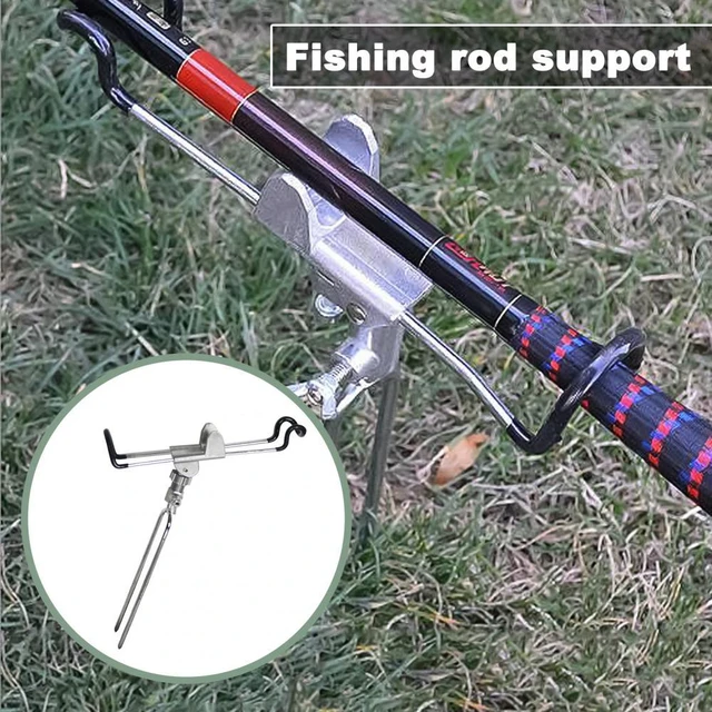 Rotating fishing rod bracket 360° bilateral stainless steel fixed
