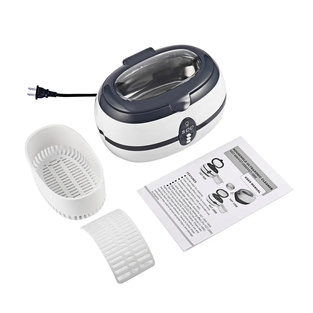 

Stainless Steel 600ML Capacity 40 KHz Digital Ultrasonic Cleaner for Professional Jewelry Watch Glasses and Home Use DK-08A