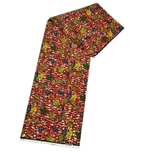 Новое поступление Высококачественная настоящая голландская восковая ткань настоящий воск африканская вощеная ткань с принтом 6 ярдов V 752