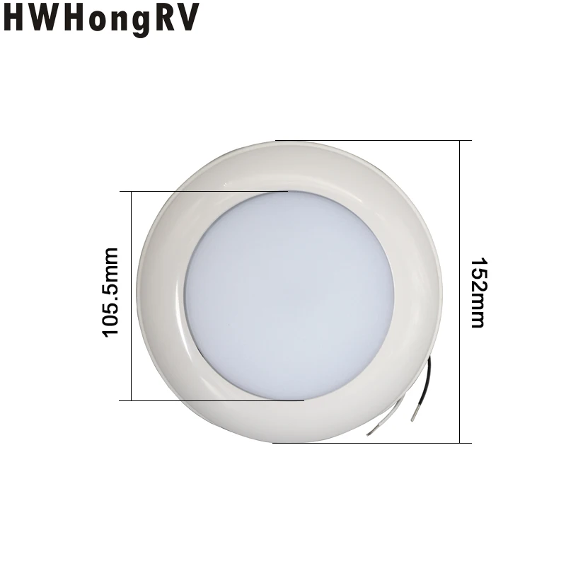 5.9“ Diameter 12 V Slim LED Interior Caravan Car Truck Trailer Camper Yacht Boat Light and RV Motor Home White Lamp 550 35t brushed motor for rc 1 10 axial scx10 rc4wd d90 crawler climbing tamiya tractor truck trailer rc car product wires are not soldered