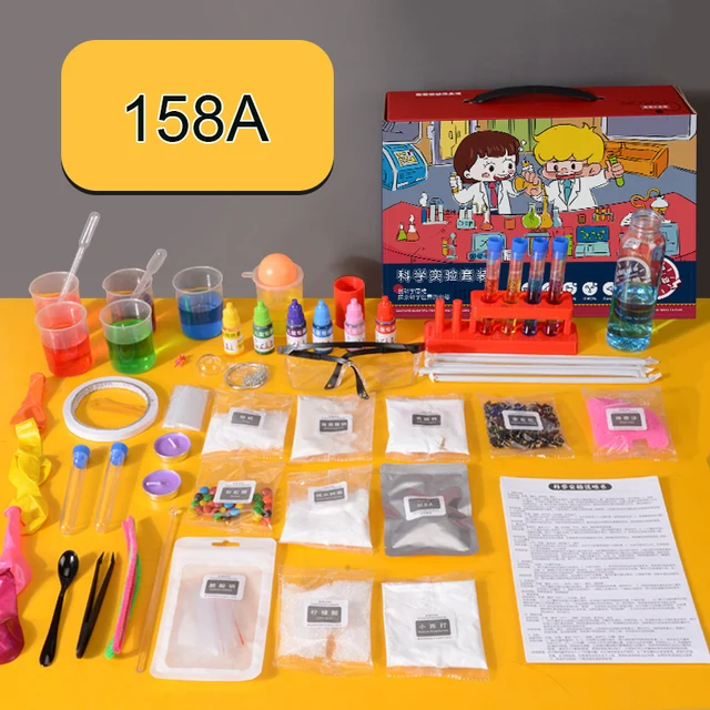 Science Kit for Kids,120 Science Lab Experiments,Scientist Costume Role  Play STEM Educational Learning Scientific Tools,Birthday Gifts and Toys for  4