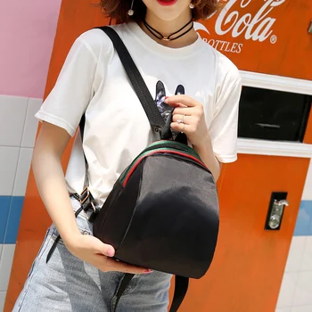 

Simple Oxford nylon Women Backpack Pure Color teens Travel Bag Fashion Double Backpack Female Shoulder Crossbody Bags