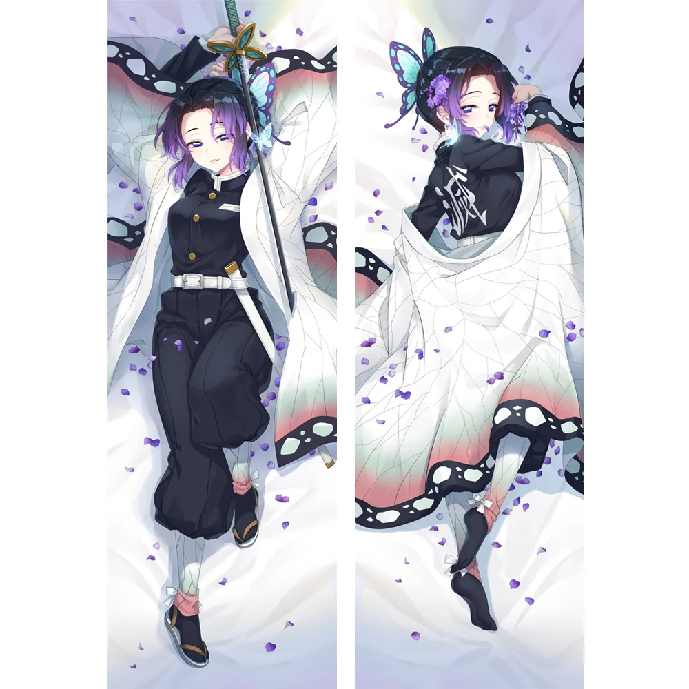 MGF дизайн Dakimakura Demon Slayer: Kimetsu no Yaiba аниме Kochou Shinobu dakimakura обнимающий чехол для подушки Kamado Nezuko