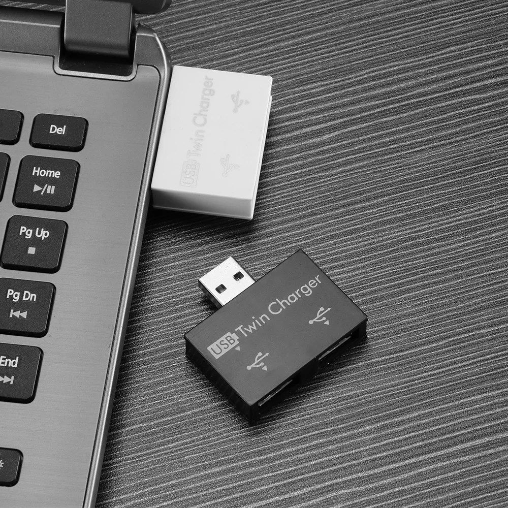 Мини usb-хаб на 2 порта зарядное устройство концентратор адаптер Горячая Мода USB разветвитель для телефона адаптер АБС Профессиональный планшетный компьютер