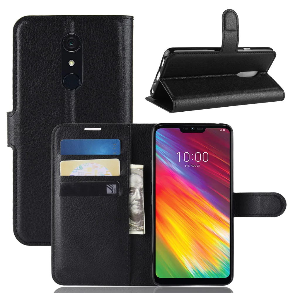 Кожаный флип чехол для телефонов LG G8 ThinQ G7 подходит G6 Q8 Q7 Q6 coque принципиально