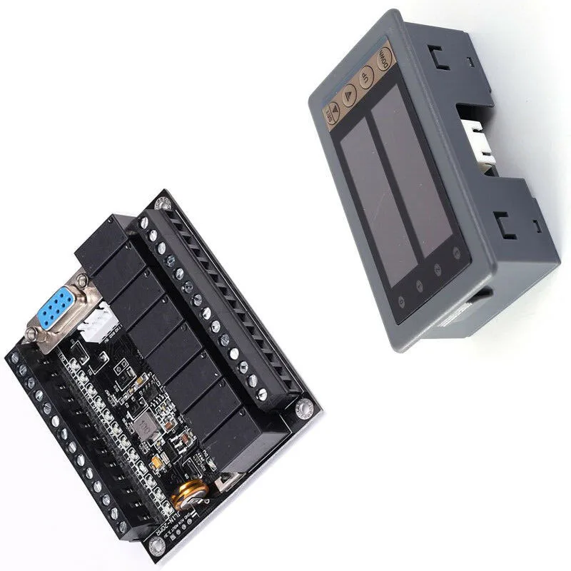 PLC FX1N-20MR& рельса Тип Корпус& PLC Дисплей релейный модуль задержки пуска модуль 10-28V
