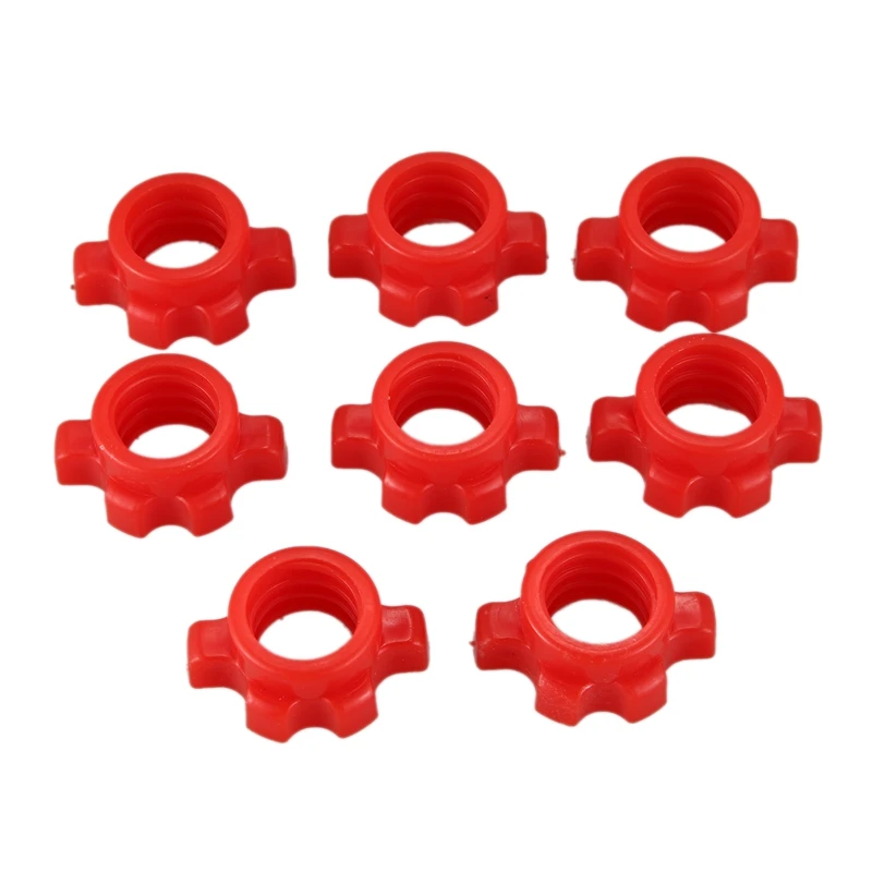 

8PCS Dumbbell Nut,Dumbbell Rod Nut,Spinlock Collars for Barbells Bars Training Sports Accessories