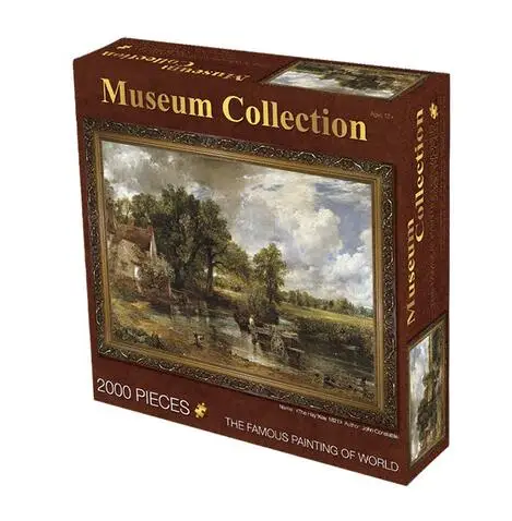 Paper 2000 pieces Adult Puzzle world famous painting Jigsaw puzzles Education toy gifts for children home decoration - Цвет: Белый
