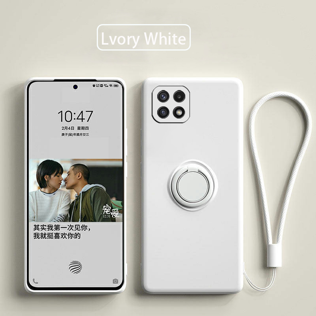 Silicone Magnetic Ring Holder Case For Samsung Galaxy A22s Case On Samsung A22s A22 s 5G Stand Strap Ring Silicon Cover