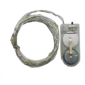 

2 Meters 20 Lights Silver Copper Wire Blue Wine Cork Battery Box Light Copper Wire String Led Colorful Waterproof Christmas