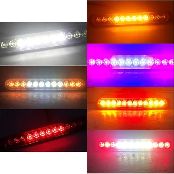 

WUPP Car LED Strobe Light 12 LED Strip Ultra-thin Side Light 12V-24V 36W automotive motorcycle pickup truck Car Accessories Dec