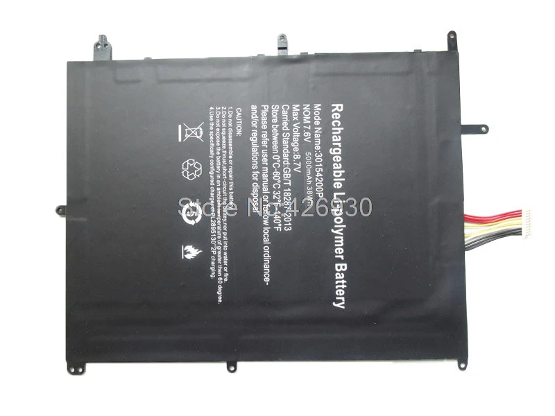 Аккумулятор для перемычки EZbook X4 30154200P VL 2874180 2S NV MB11 MB12 3 Plus TH133K MC TH133A 7 6 В 5000 мАч 38