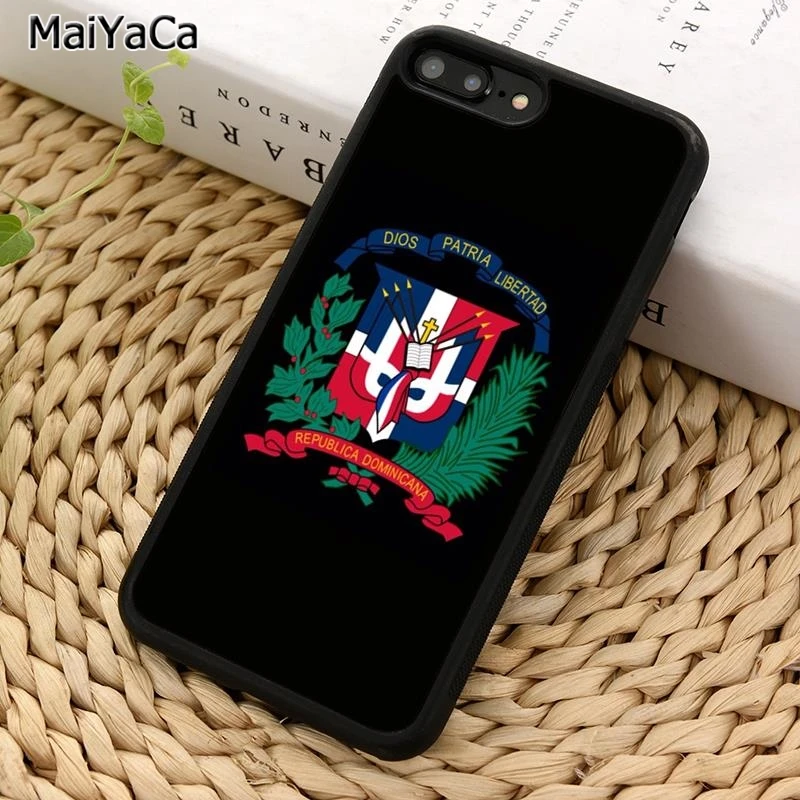 Чехол MaiYaCa с гербом оружия в Доминиканской Республики для телефона iPhone X XR XS 11 12 Pro