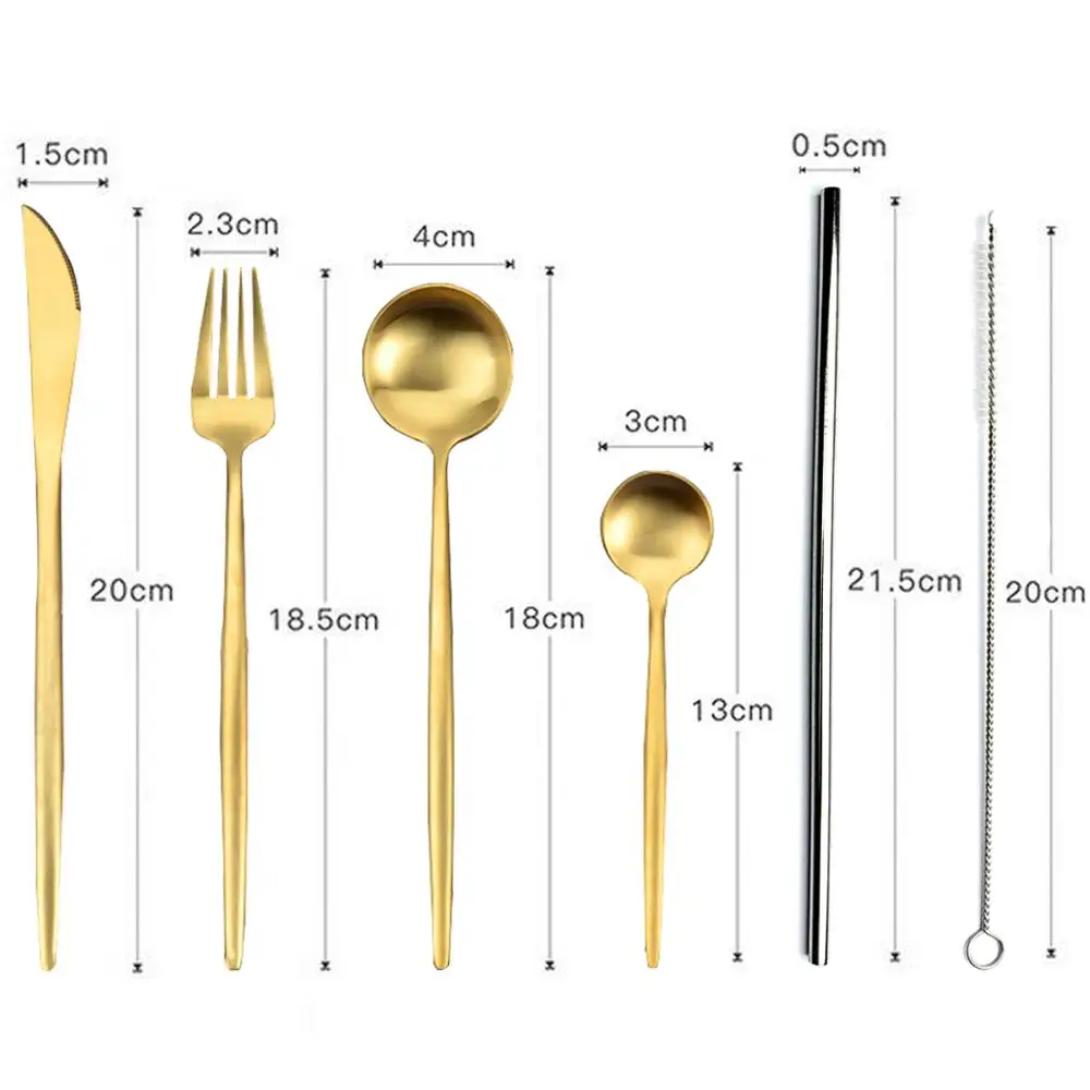 Hot Sale Dinner Set Cutlery Knives Forks Spoons Wester Kitchen Dinnerware Stainless Steel Home Party Tableware Set