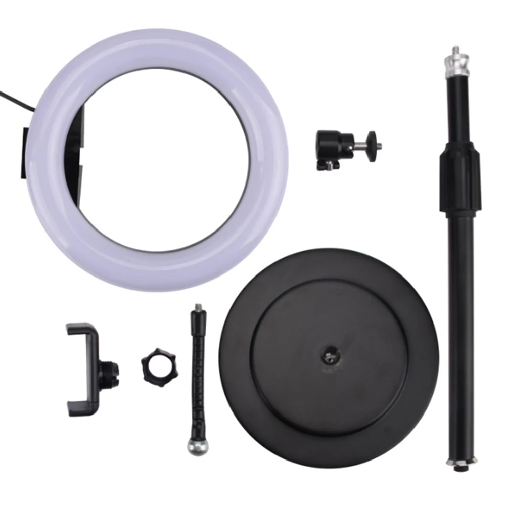 

Newest LED Selfie Ring Light Dimmable with Phone Holder for Live Streaming Video Photography
