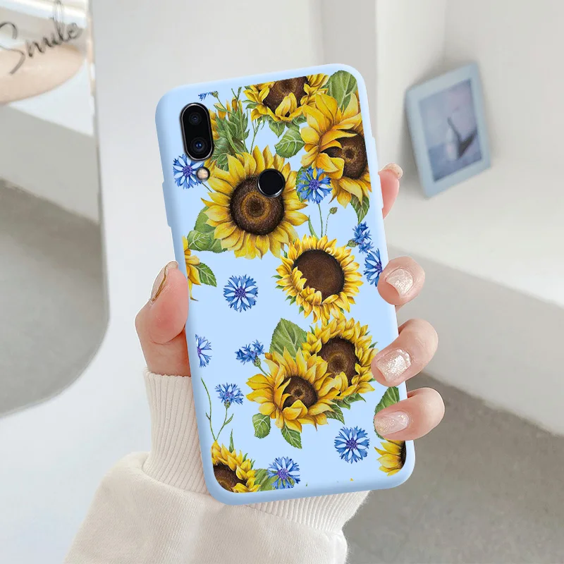 For Meizu note 9 Protective Shell Silicone Soft Shell Phone Case Candy Color Case Fashion Silicone Color Chrysanthemum meizu phone case with stones lock Cases For Meizu