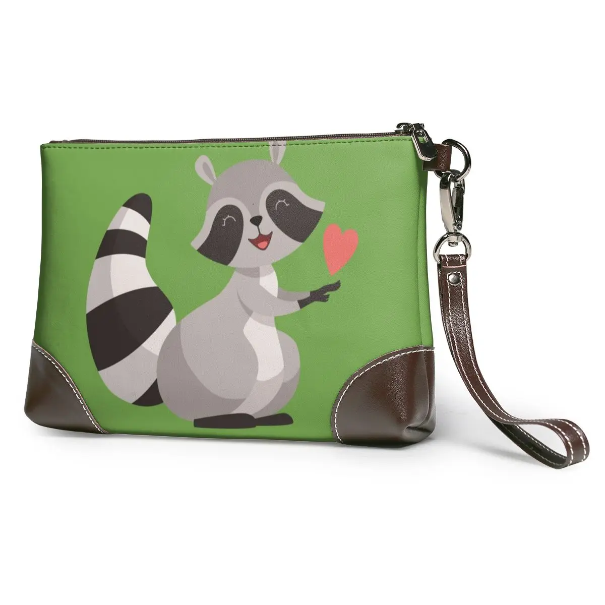 

Кошелек женский из искусственной кожи, с изображением енота, 2020