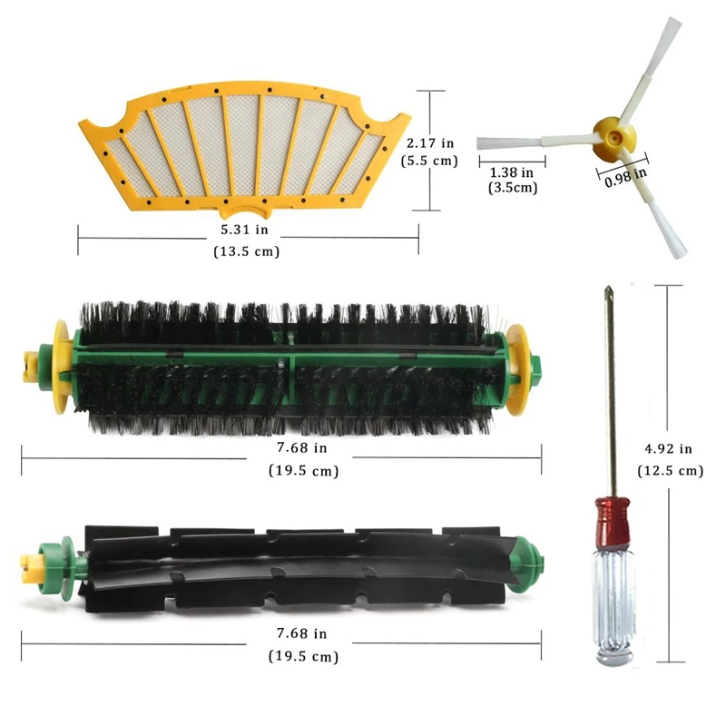 Щетка и набор фильтров для Irobot Roomba 500 пылесос Series 510 535 540 560 570 580 610