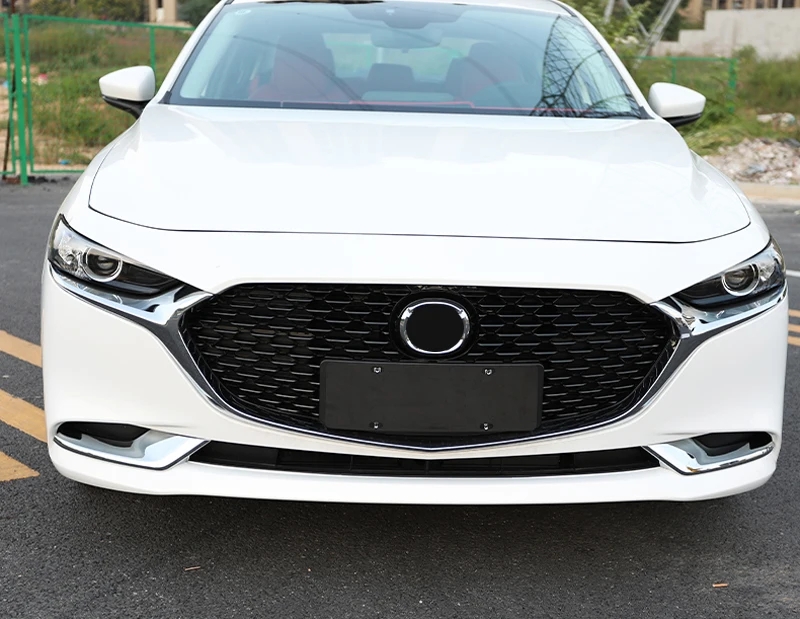 Для Mazda 3, внешние аксессуары, АБС ХРОМ, передний противотуманный светильник, накладка на лампу, 2 шт, для стайлинга автомобилей