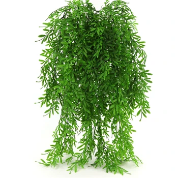 

Artificial Flowers Plants Wall Hanging Vine Greenery Garland Faux Willow Rattan Home Garden Wedding Decoration