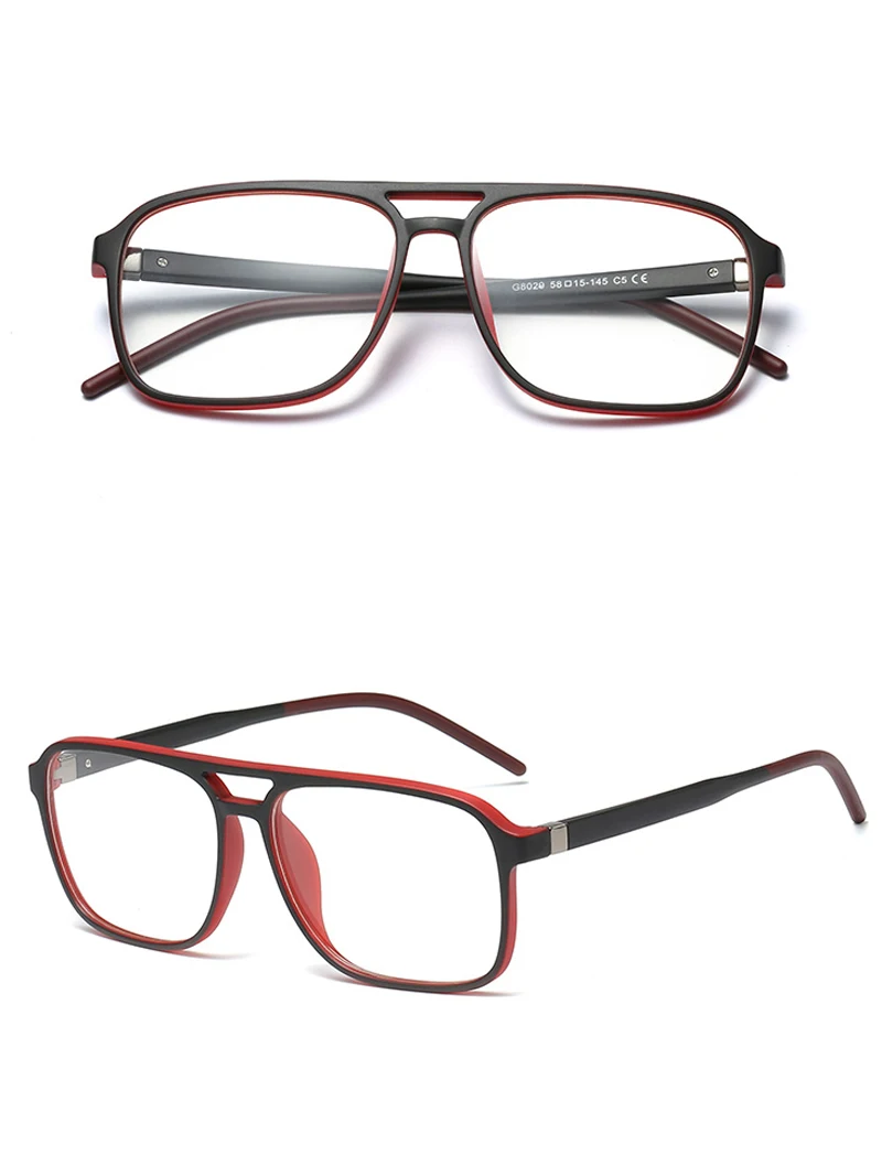 Kachawoo, квадратные очки, оправа, мужские, оптические, черные, коричневые, большие очки, мужские, TR90, легкие,, модные очки, плоский верх