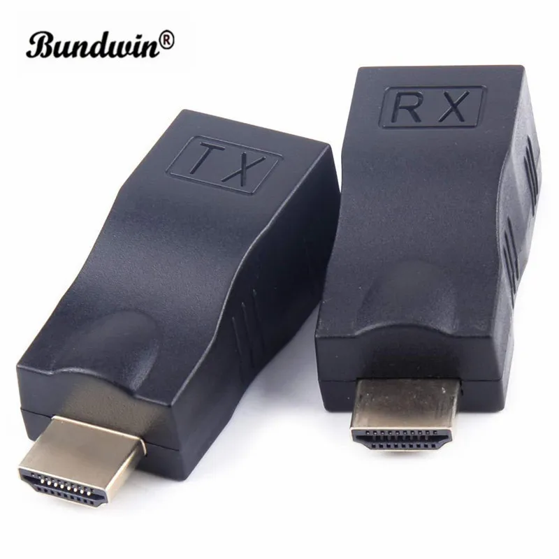 1 пара HDMI удлинитель 4K 4 30 м для RJ45 по Cat 5e/6 сетевой Ethernet адаптер LAN HDTV