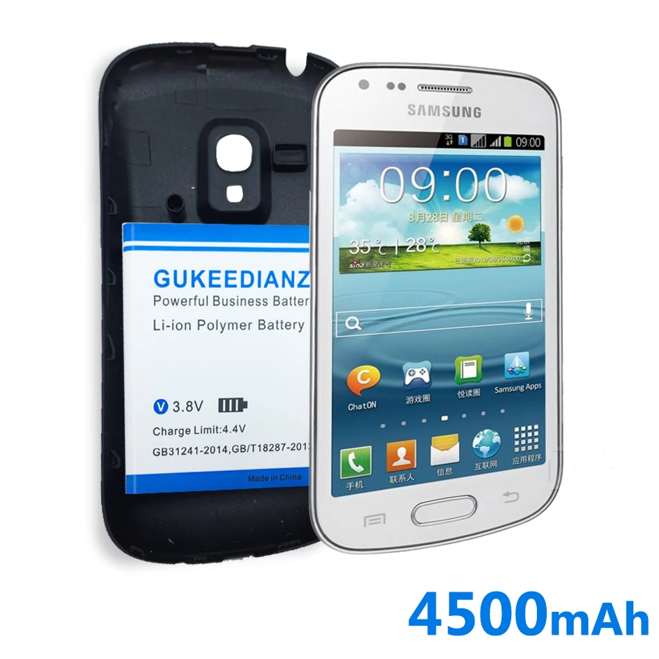 4500 мАч батарея для samsung Galaxy S3 mini i8190 I8190N s3mini батарея мобильного телефона EB425161LU+ крышка дверного чехла Bateria