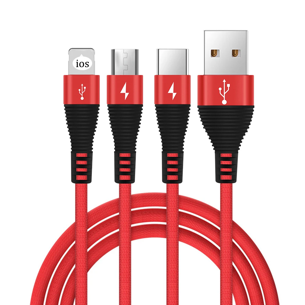 02 USB Быстрый зарядный кабель USB type C телефонный кабель для iPhone 11 XS Max 6 7 8 Plus зарядка данных для IOS для Samsung Micro USB сплав - Цвет: 02
