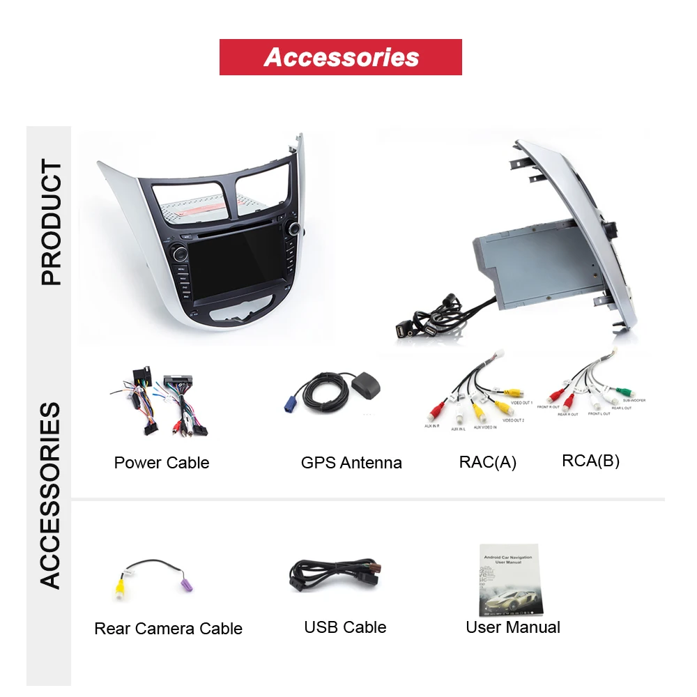 Clearance Bonroad Android 9.0 Car Multimedia Player Car DVD For Hyundai  Solaris Verna Accent 2010-2016 Car GPS Radio Video Navigation 5