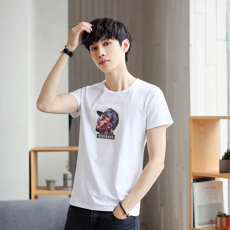 個人配送ok メンズ半袖サマーtシャツ シンプルでクリエイティブなデザイン クロスプリント コットン ブランド 安い オーダー Test Dksp Dk