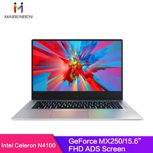 MaiBenBen XiaoMai 6A для офисного ноутбука N4100+ MX250 2G графическая карта/8G ram/480G SSD+ 1 ТБ HHD/DOS/серебристый металлический ноутбук 15," ADS
