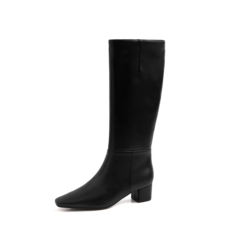 MStacchi/брендовые дизайнерские женские ботинки; botas mujer invierno; коллекция года; мотоциклетные ботинки с квадратным носком; модная пикантная женская обувь до колена; Новинка для женщин